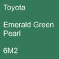 Preview: Toyota, Emerald Green Pearl, 6M2.